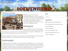 Tablet Screenshot of loewenbund.de